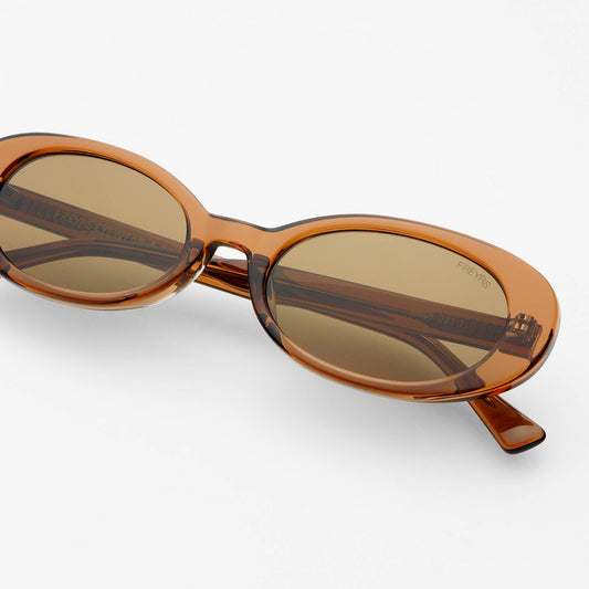 Mimi Brown Oval Sunglasses
