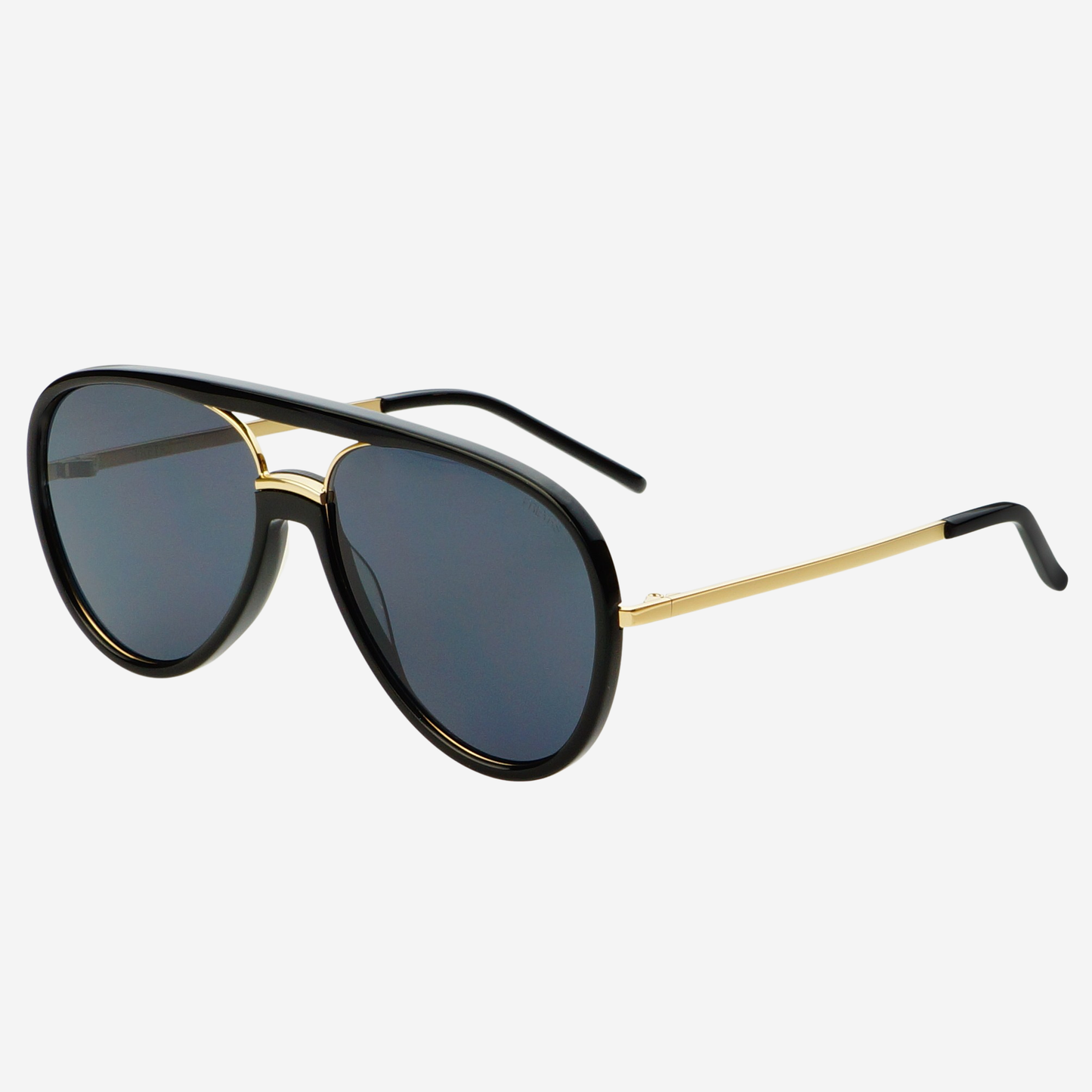 Black Shay Unisex Aviator Sunglasses