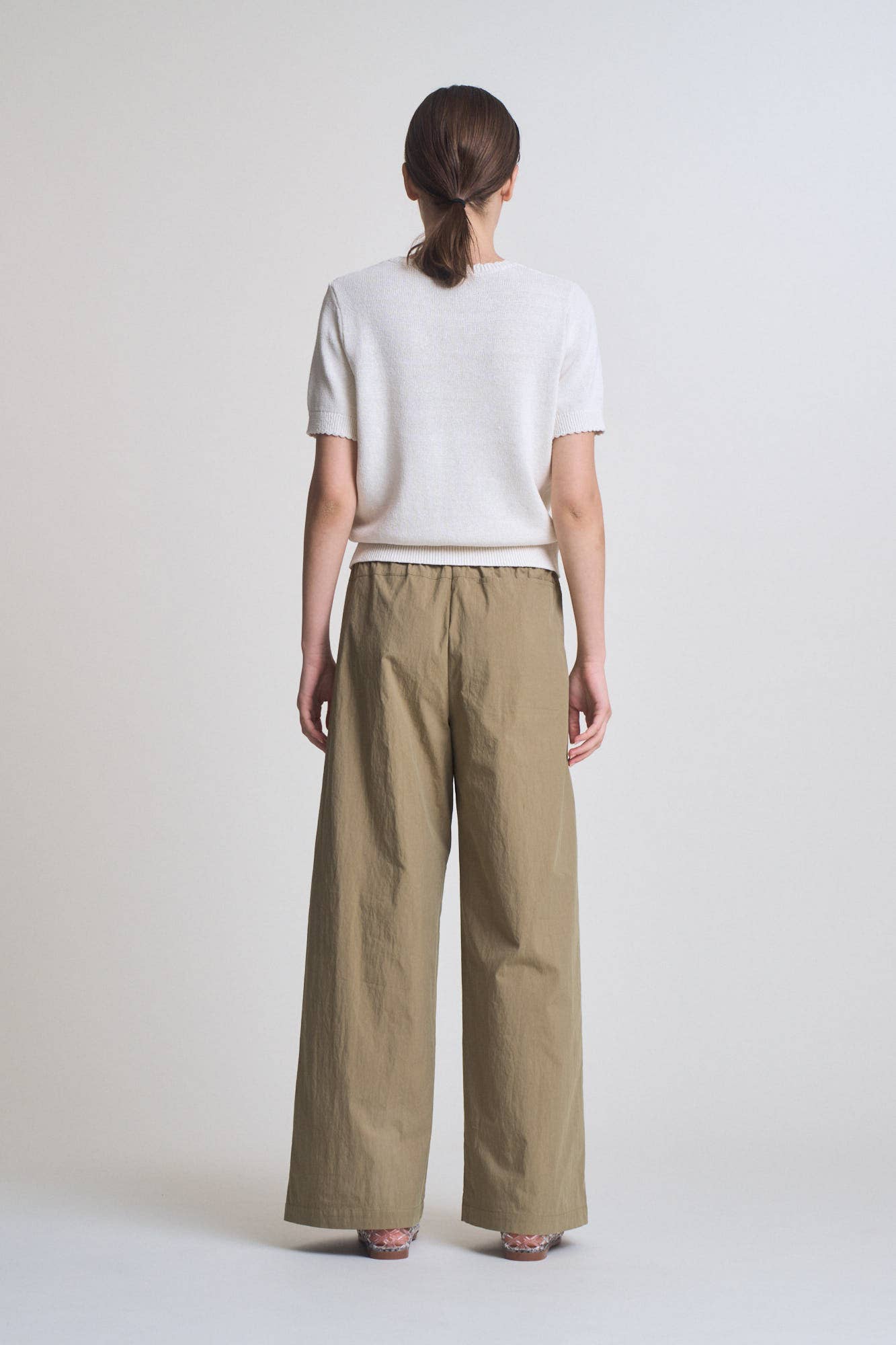 Drawstring Panel Pants
