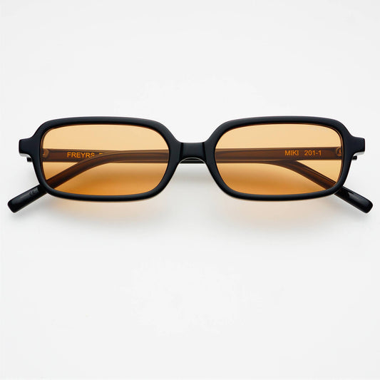 Miki Black Rectangular Sunglasses