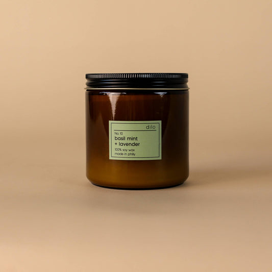 No. 10 Basil Mint + Lavender Candle 12.5oz + 7.5oz