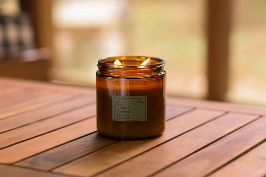 No. 02 Amber + Oakmoss Soy Candle