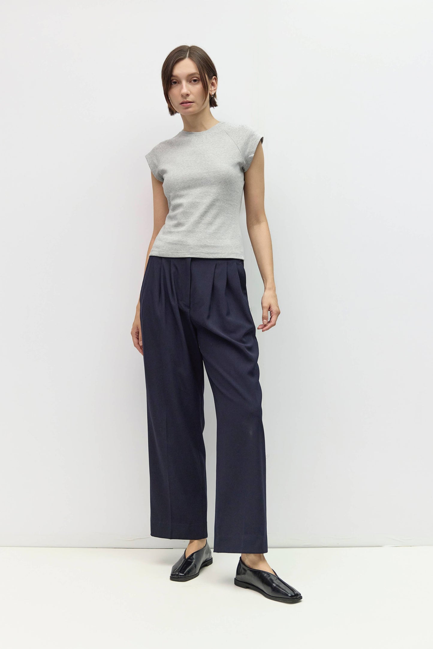 Raglan Cap Sleeve Cotton Tee