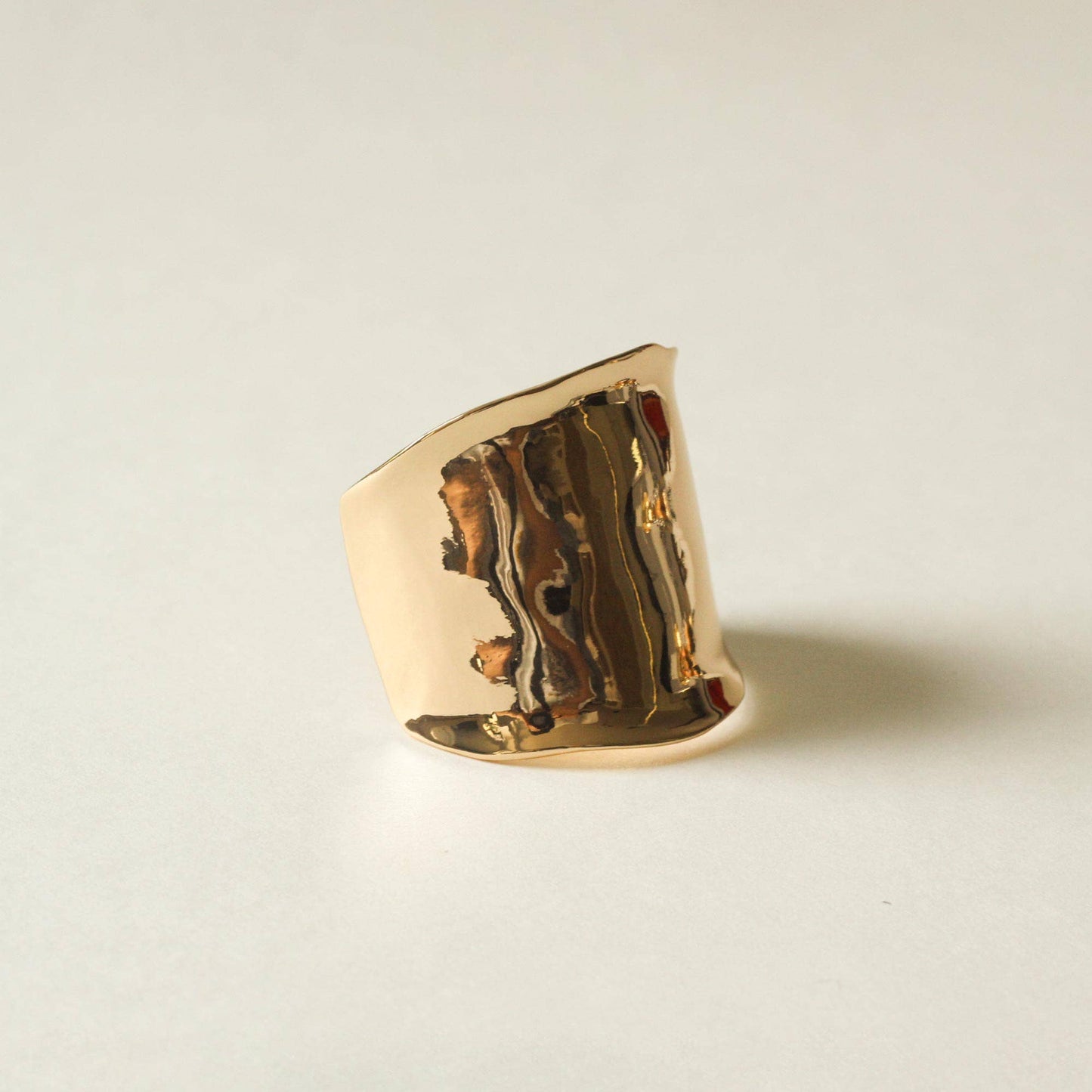 Gold Metal Hair Ponytail Cuff Stick