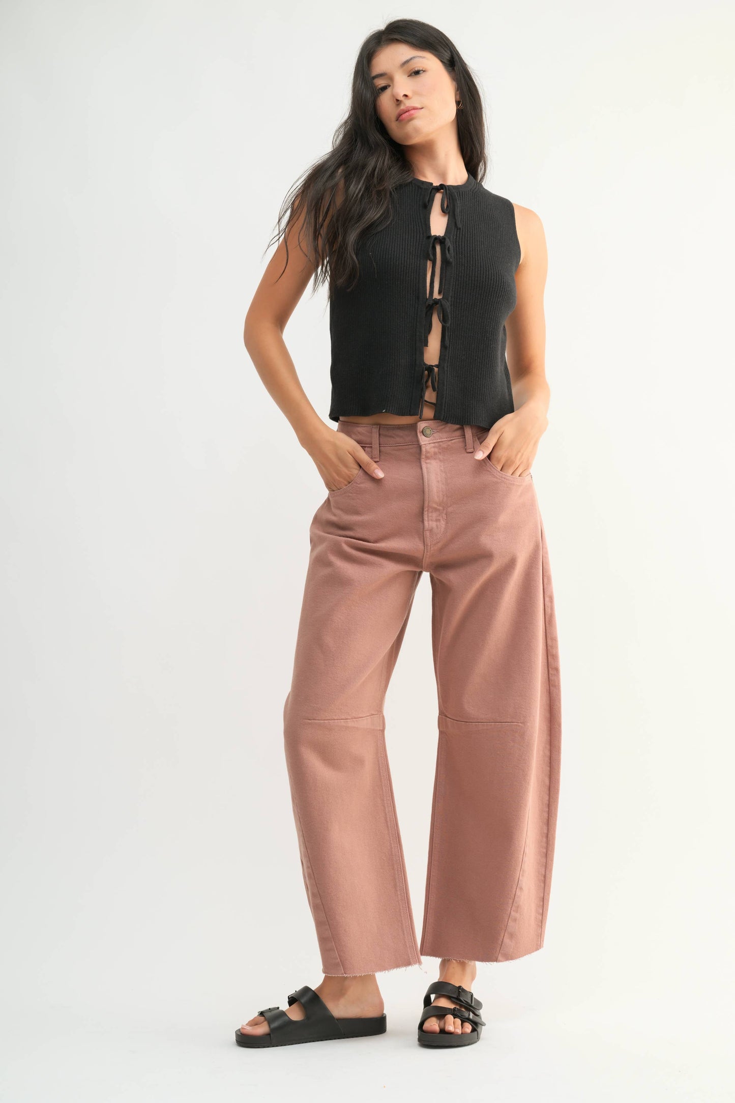 Clay Seamed Barrel Jeans