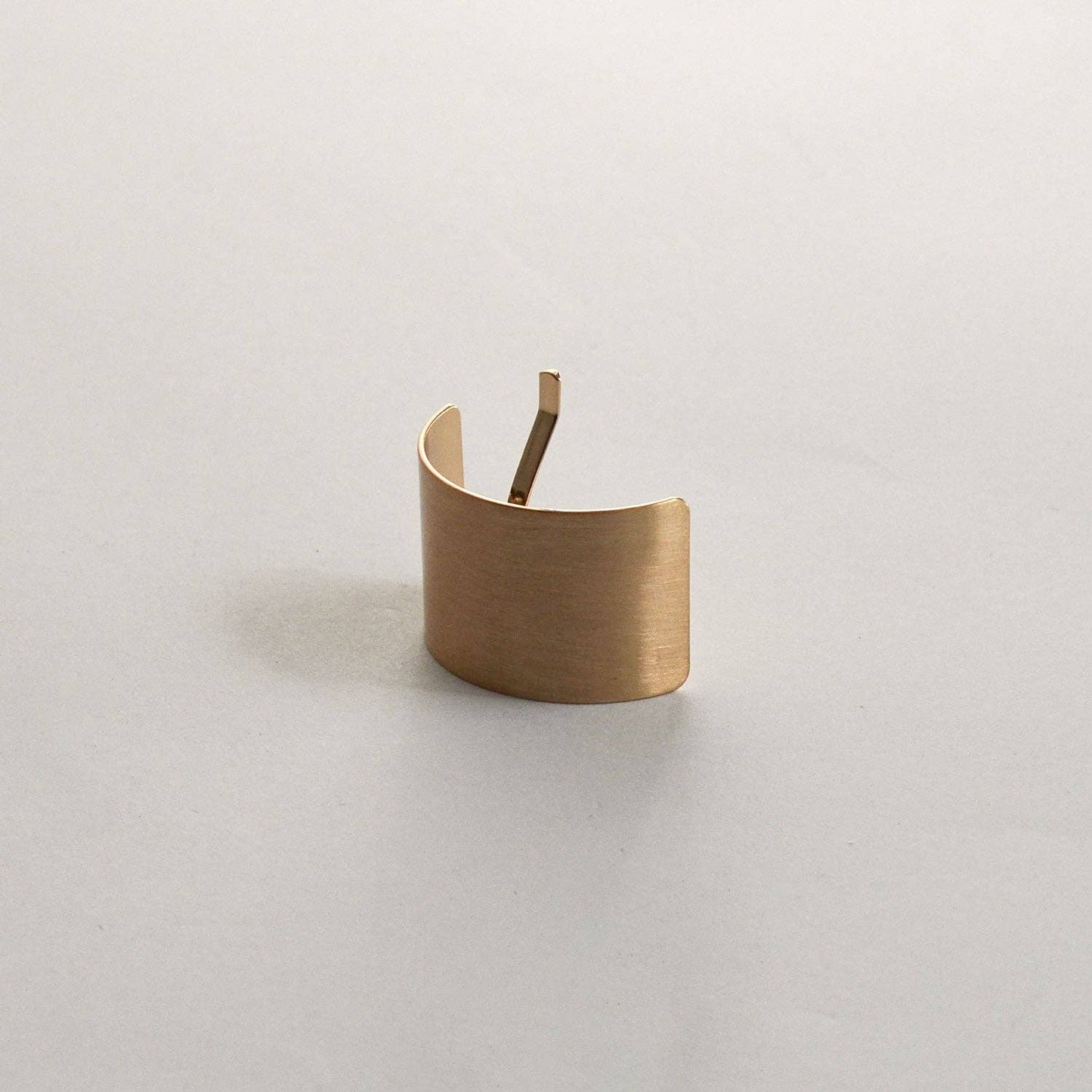 Gold Metal Rectangular Hair Ponytail Cuff Stick