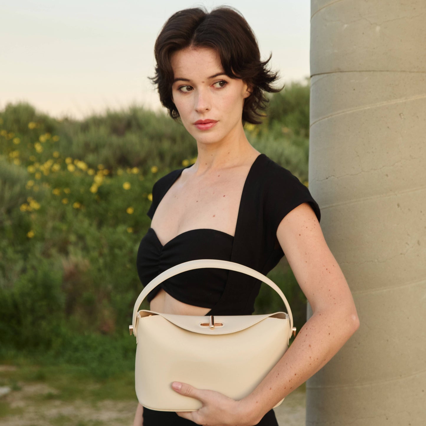 Lana Wheat Vegan Leather Bag
