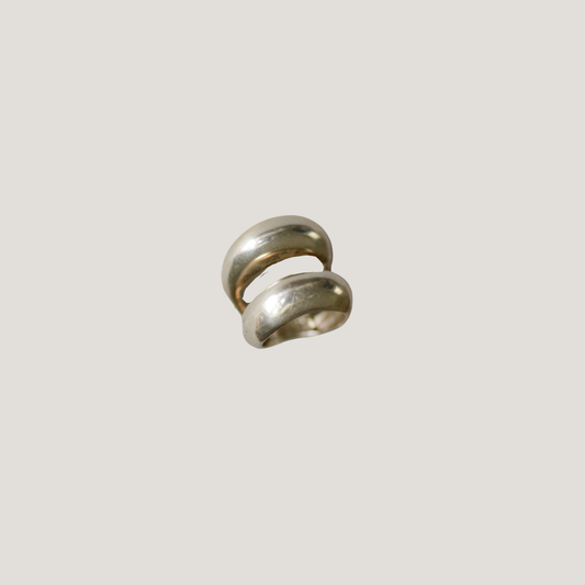 Double Band Dome Ring – Sterling Silver