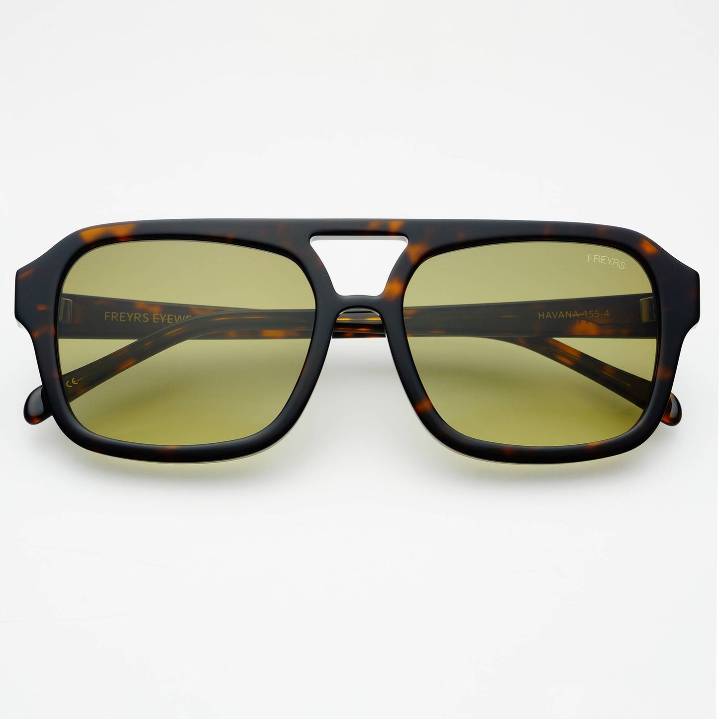 Havana Dark Tortoise Aviator Sunglasses