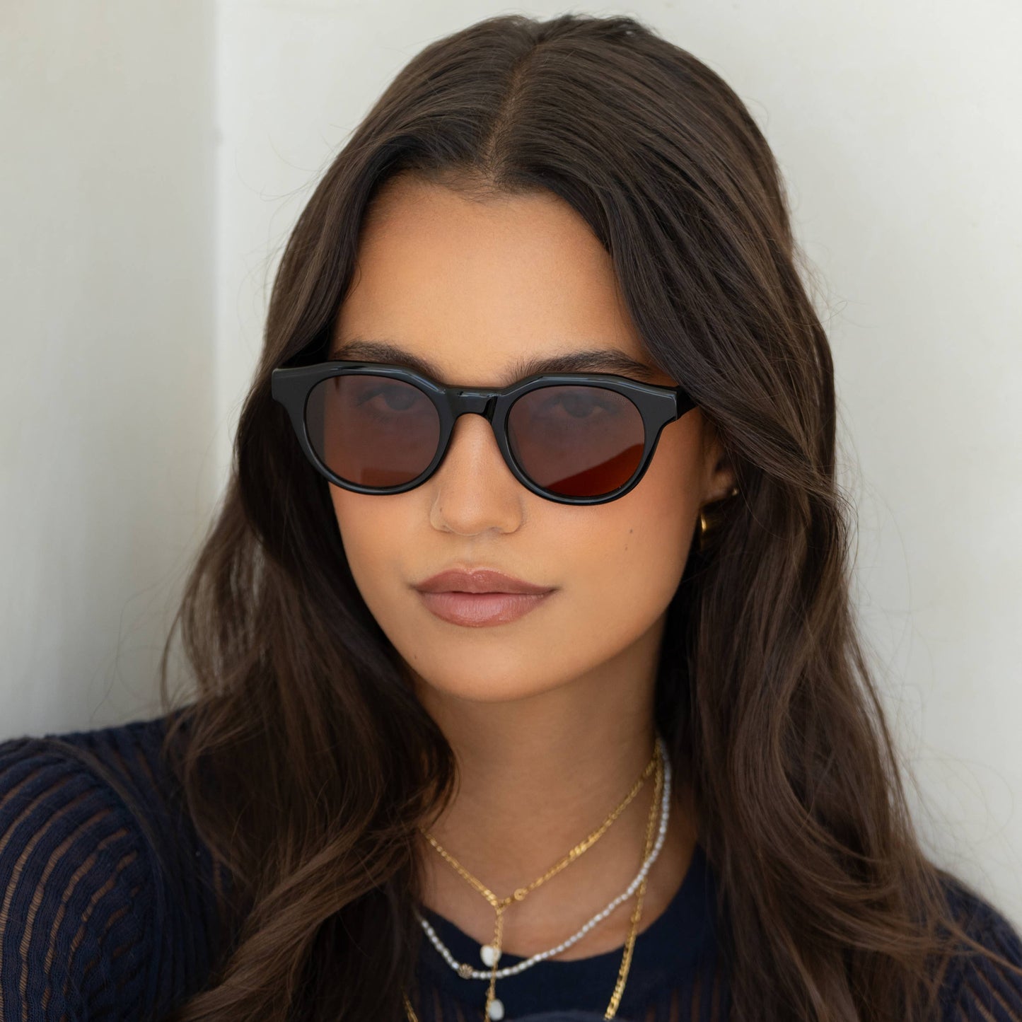 Cameron Acetate Unisex Round Sunglasses