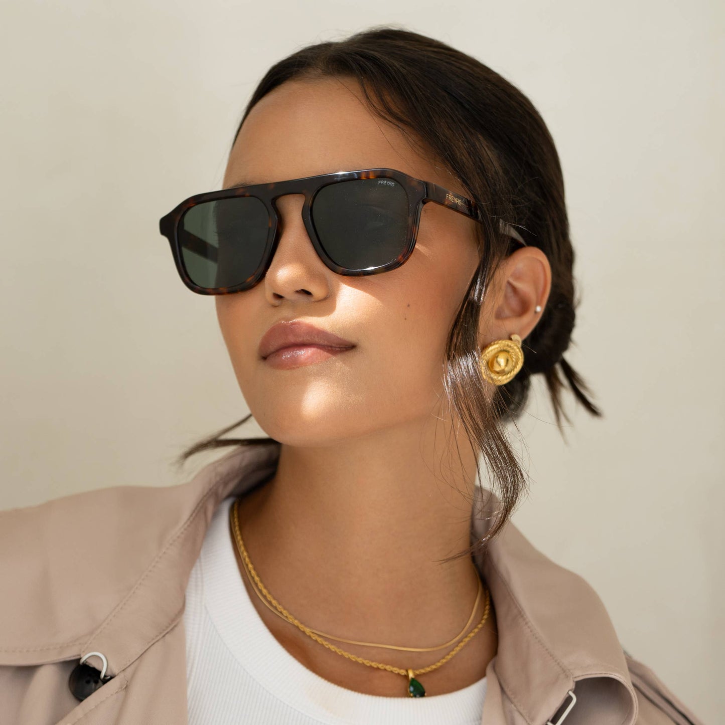 Addison Tortoise G15 Aviator Sunglasses