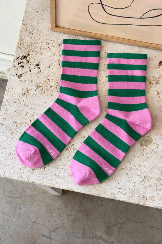 Wide Stripe Wally Socks