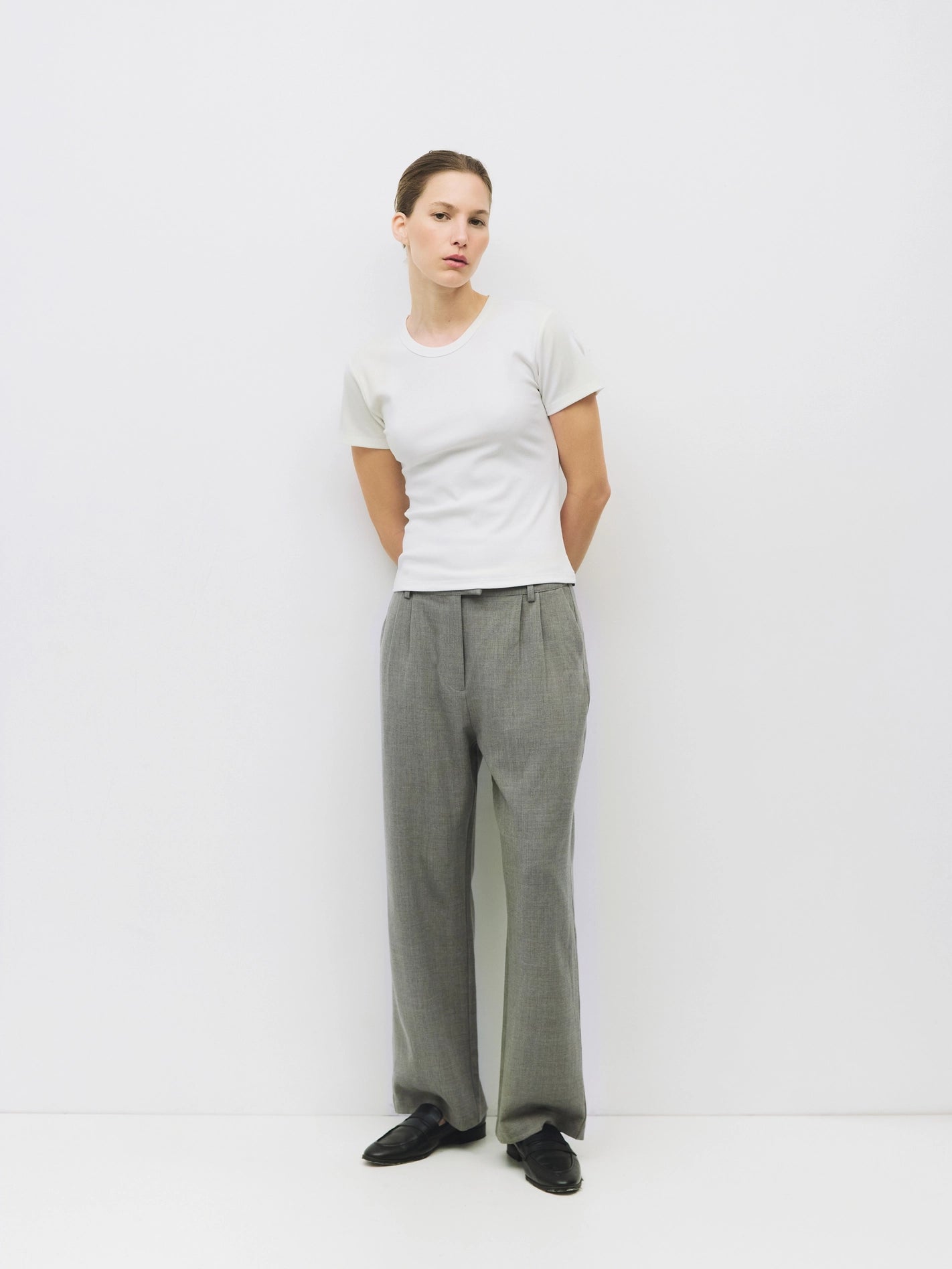 Ribbed Short-Sleeve T-Shirt