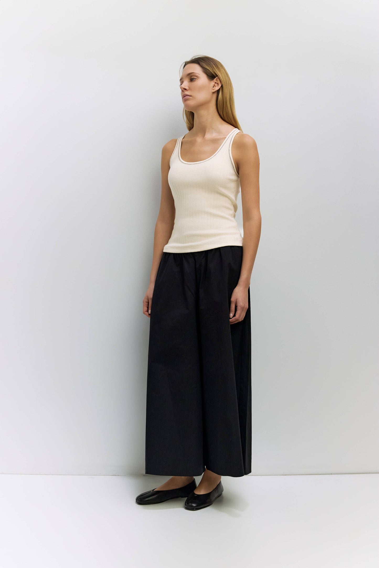 Ribbed Scoop Knit Tank Top