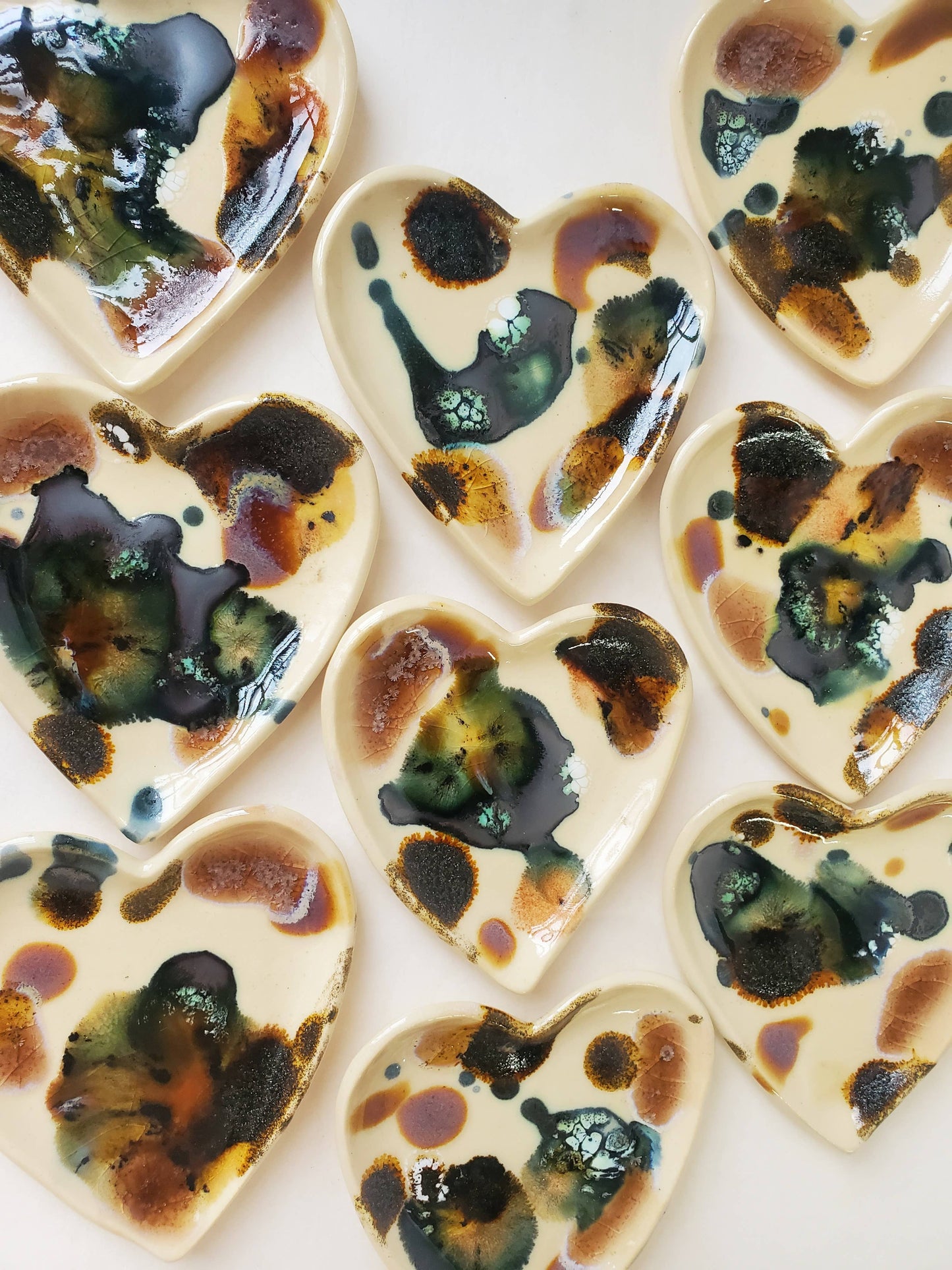 Handmade Ceramic Heart Trinket Dish