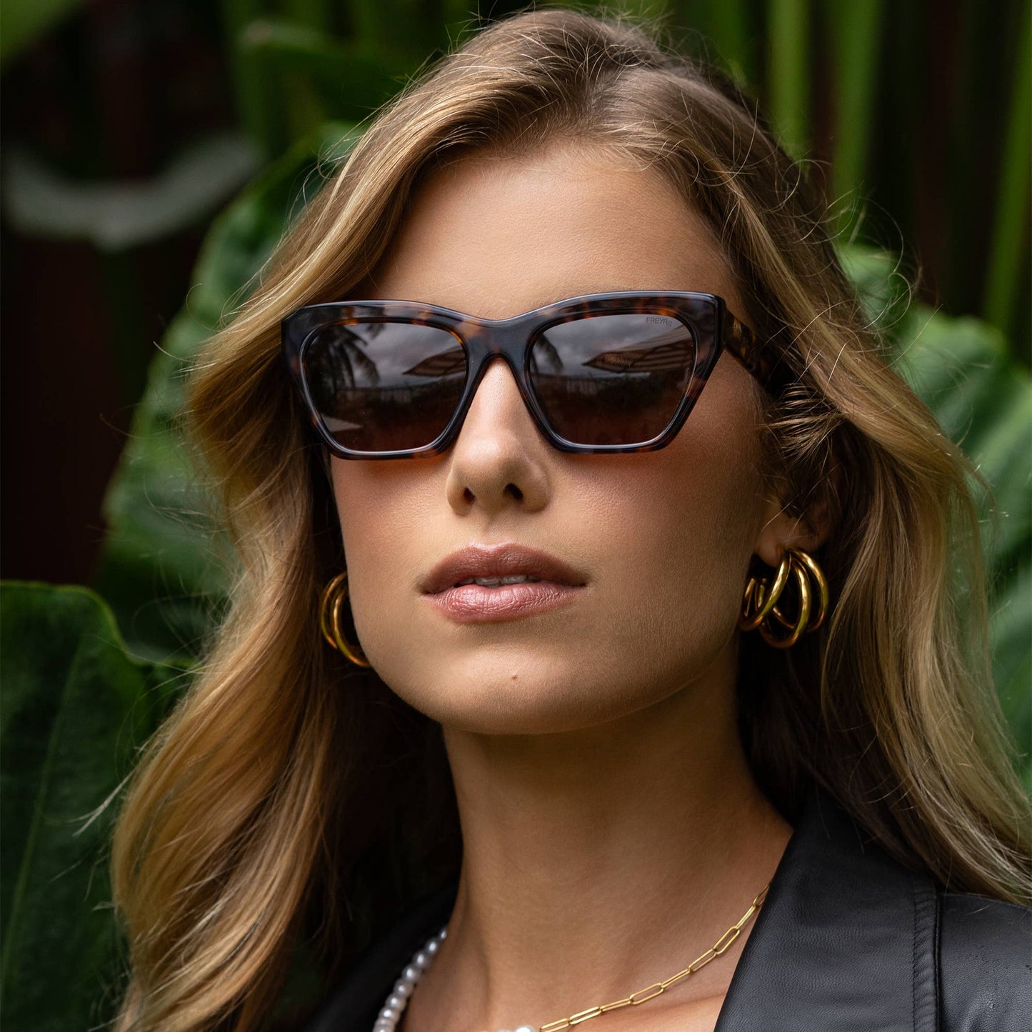 Gia Tortoise Cat Eye Sunglasses