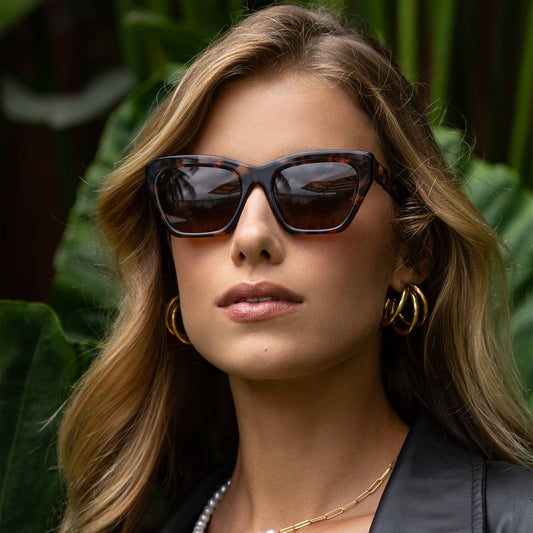 Gia Tortoise Cat Eye Sunglasses