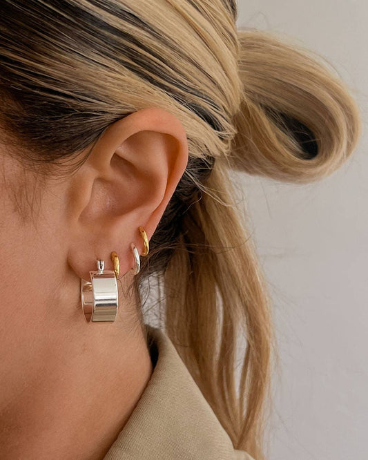 Silver Positano Hoop