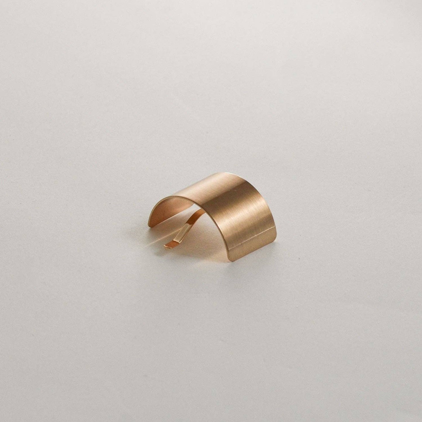 Gold Metal Rectangular Hair Ponytail Cuff Stick