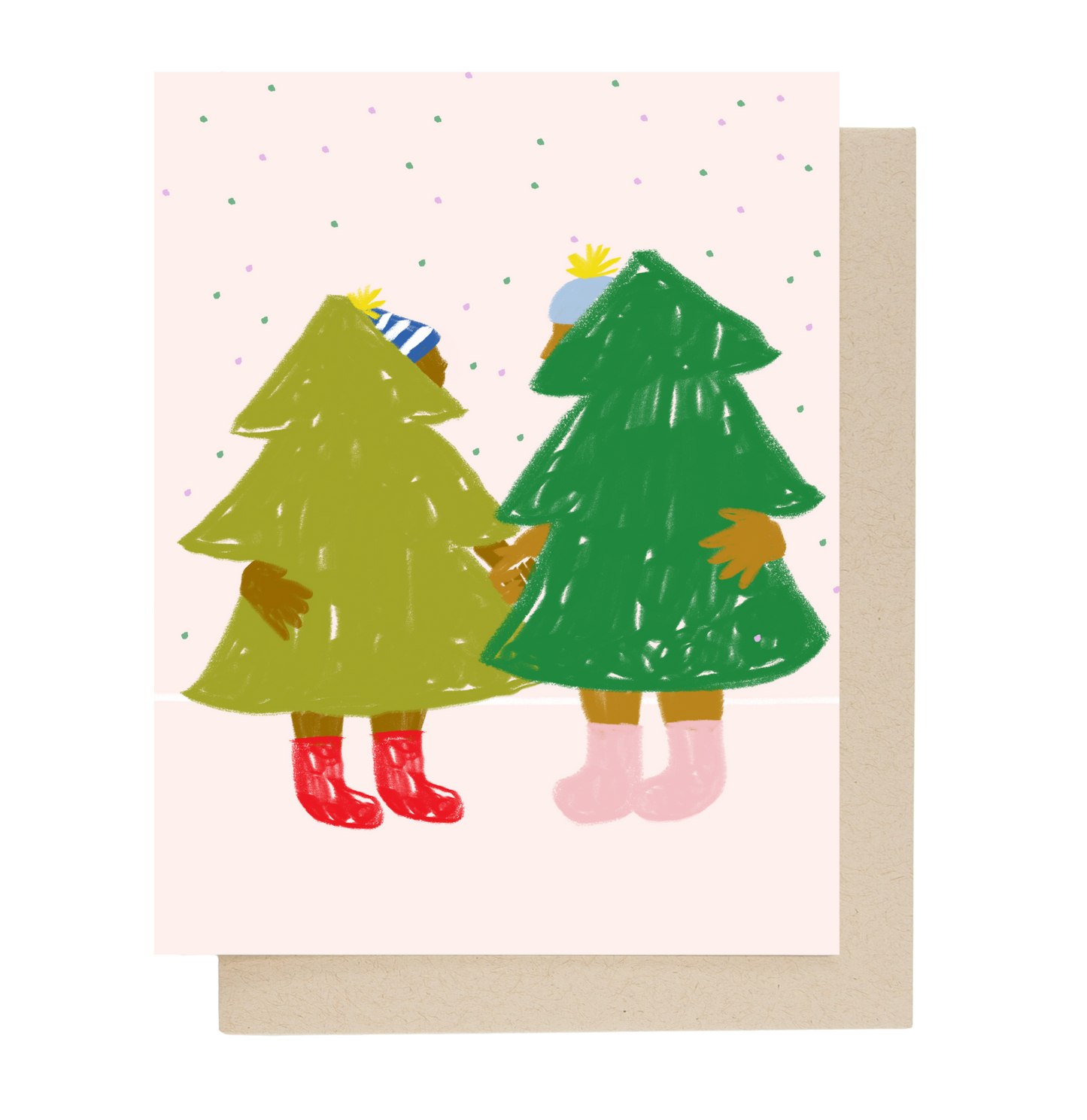 A Couple of Trees Holiday Greeting Card