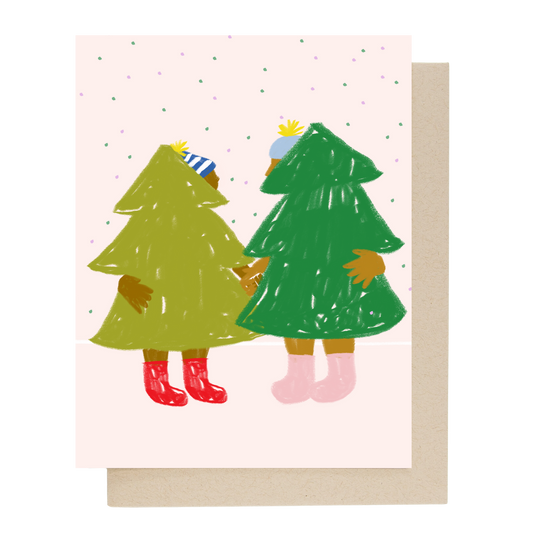 A Couple of Trees Holiday Greeting Card