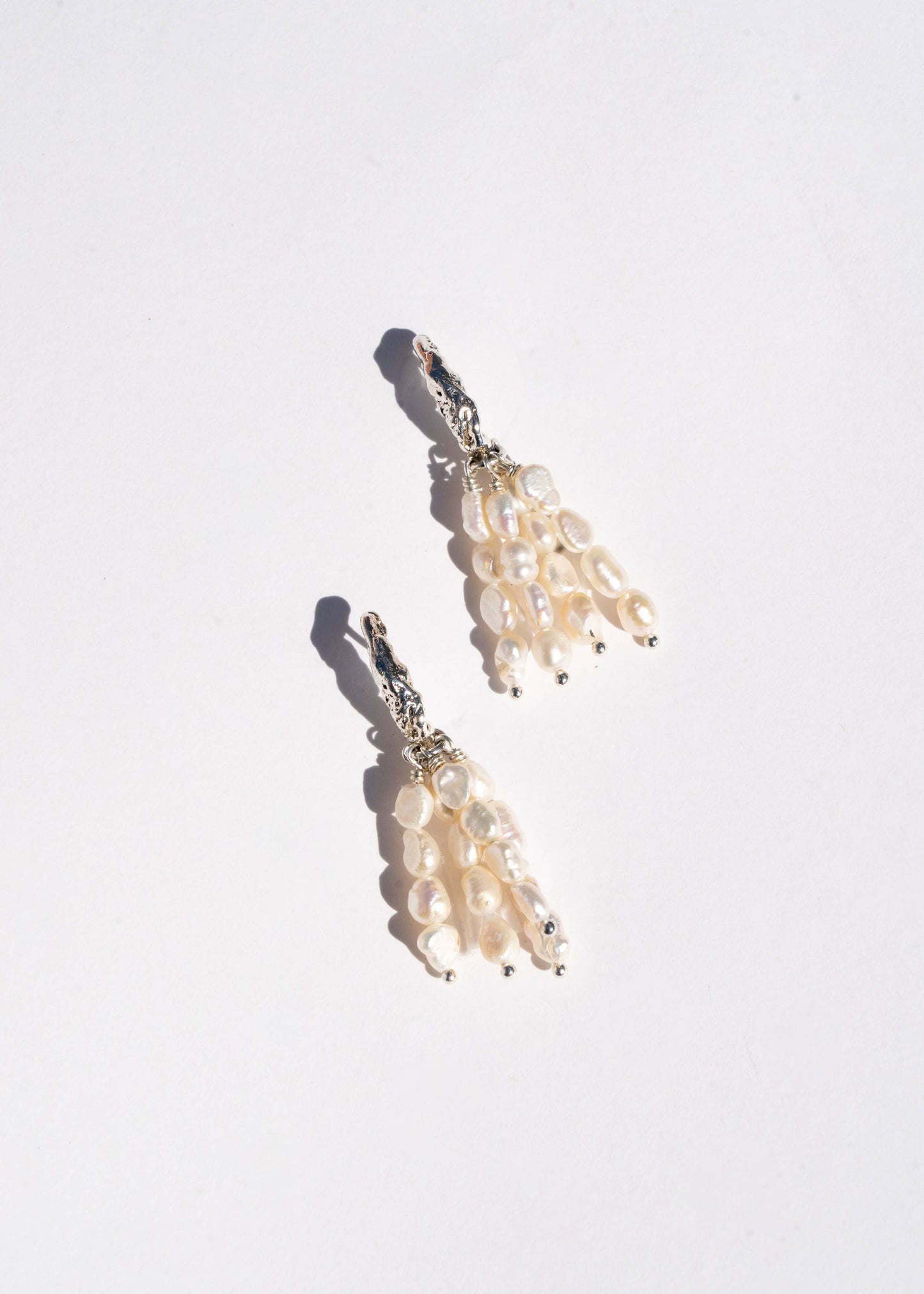 Toni Pearl Earrings in Recycled Sterling Silver