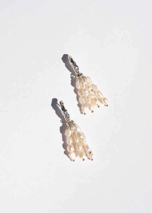 Toni Pearl Earrings in Recycled Sterling Silver
