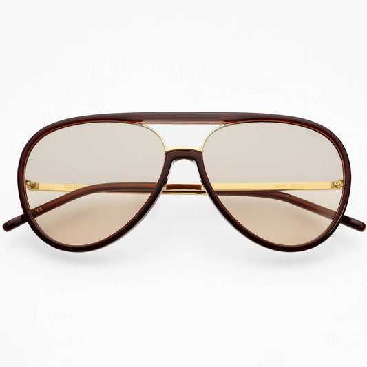 Shay Chocolate Aviator Sunglasses