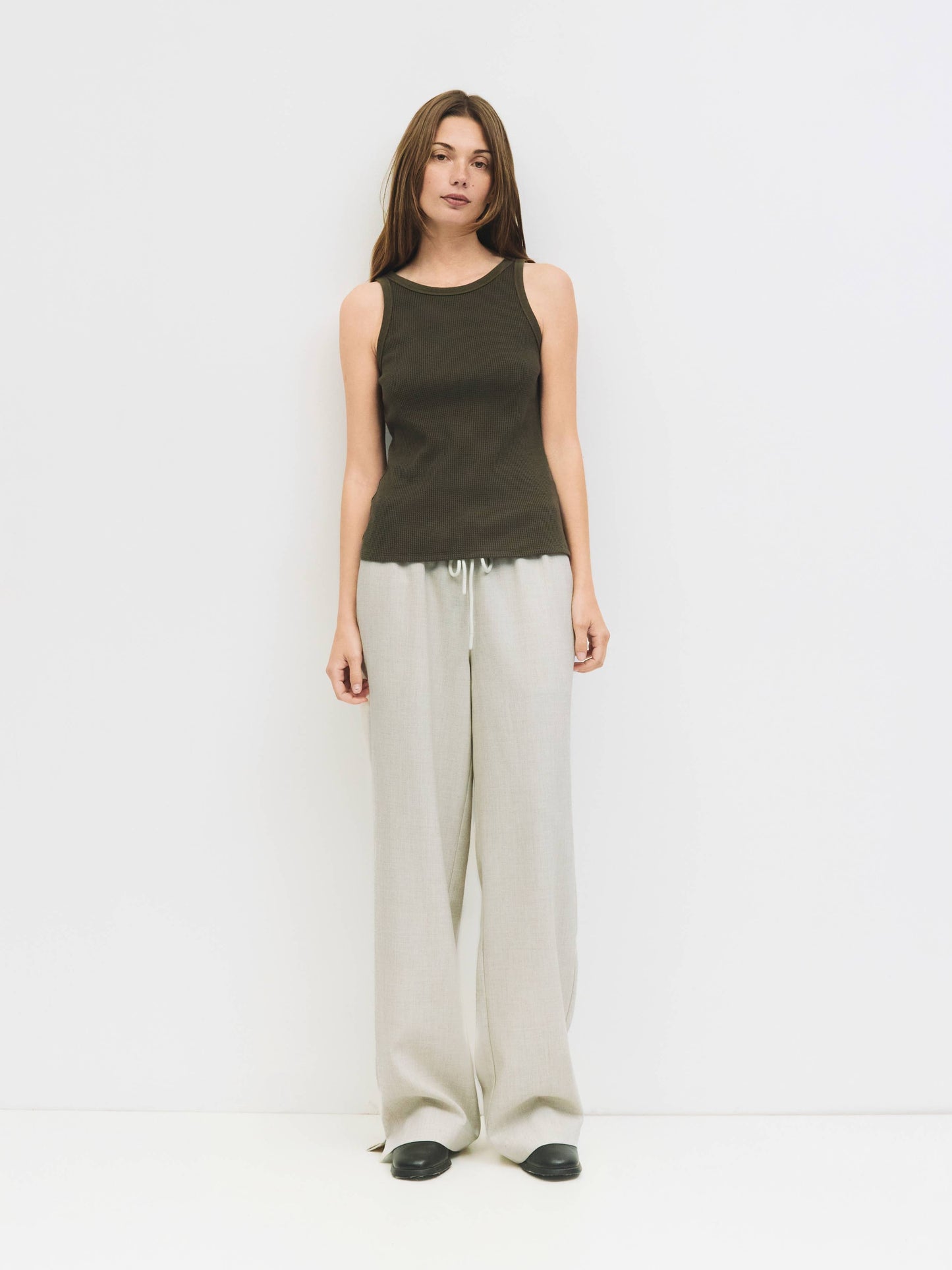 Pull-On Wide Leg Trouser Pant