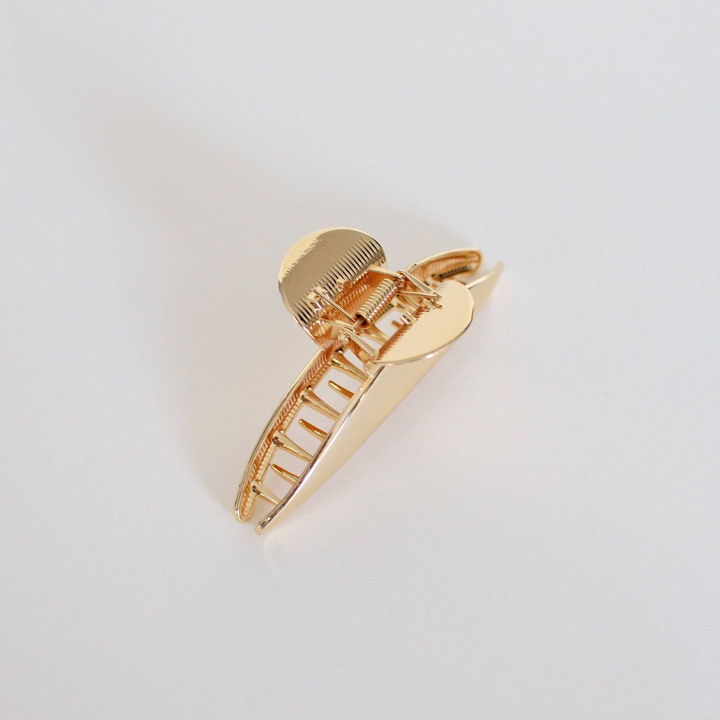 Gold Luna Arc Metal Hair Claw Clip