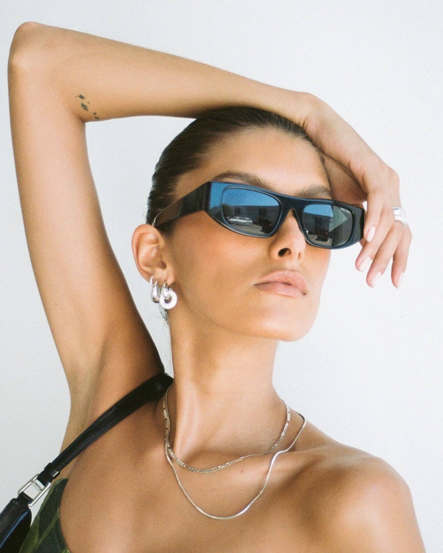 Silver Marbella Hoops