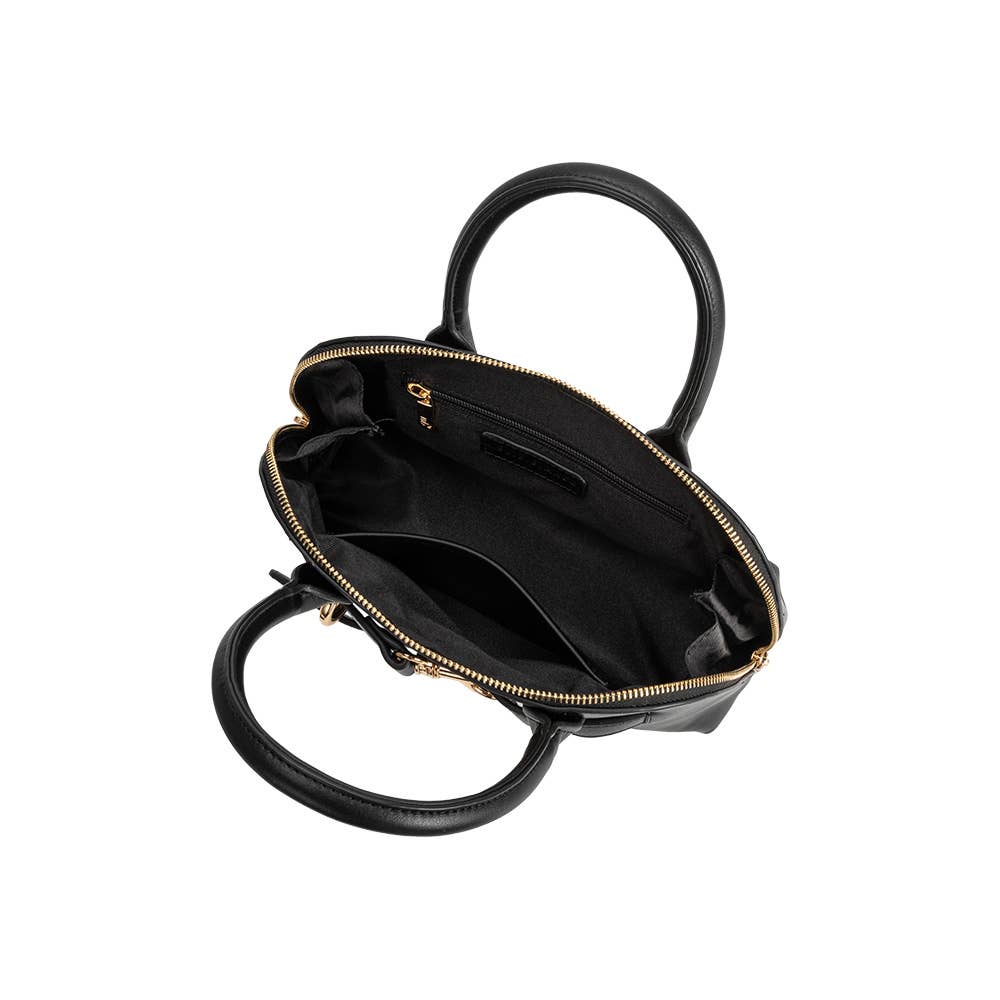 Rue Black Top Handle Bag