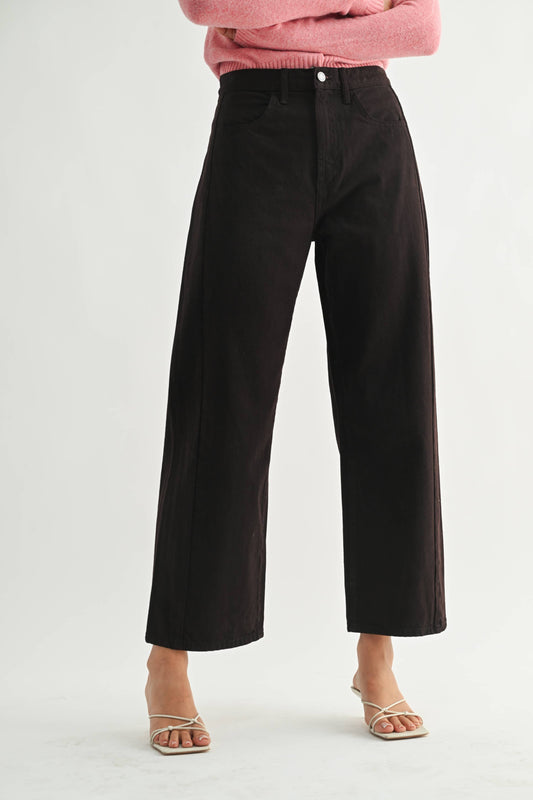 Dark Roast Barrel Jean Twist - 100% Cotton