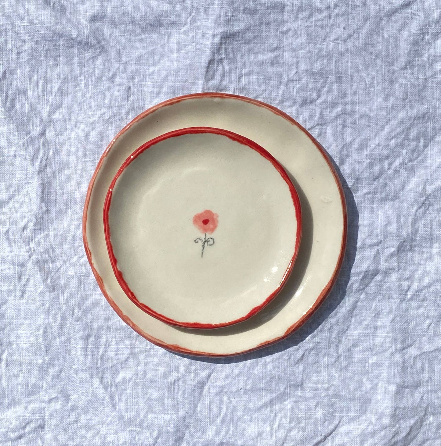 Handmade Ceramic Hyacinth Ring Dish