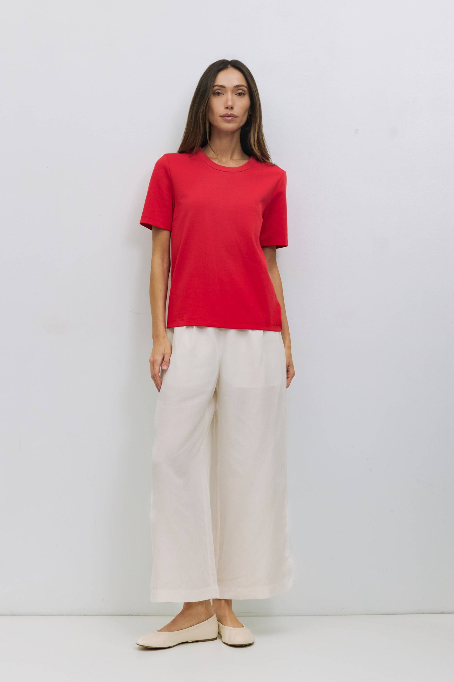 Red Soft Short Sleeve Jersey T-Shirt