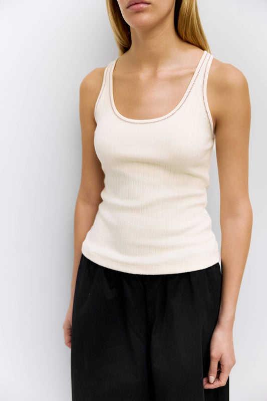 Ribbed Scoop Knit Tank Top