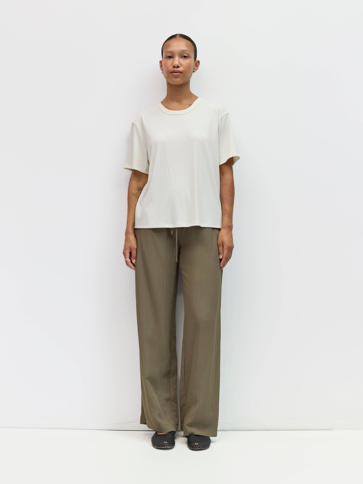 Oversized Modal Crew Neck Top
