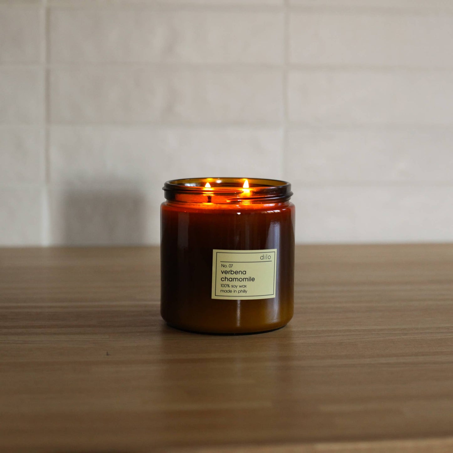 No. 07 Verbena Chamomile Soy Candle 12.5oz + 7.5oz