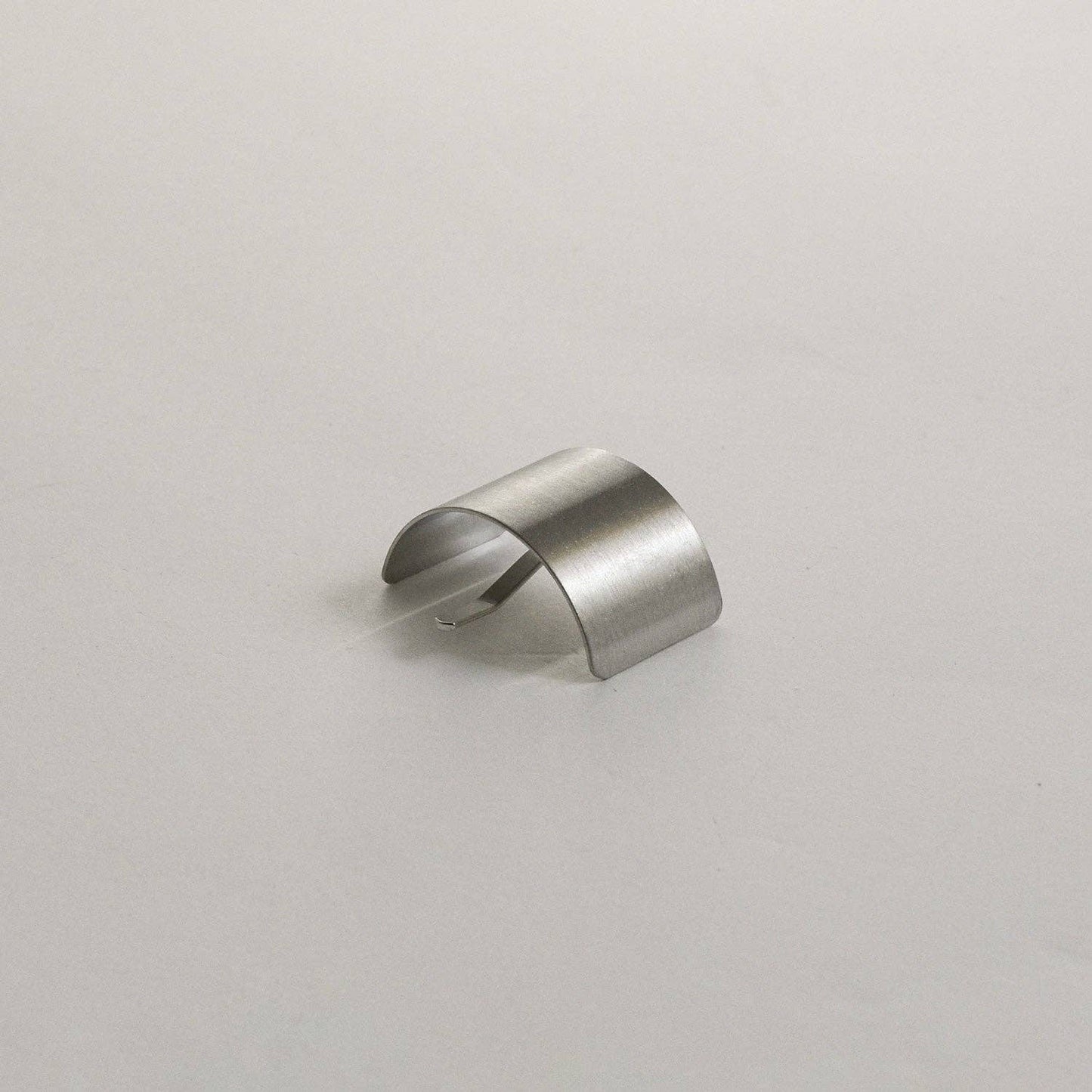 Silver Metal Rectangular Hair Ponytail Cuff Stick