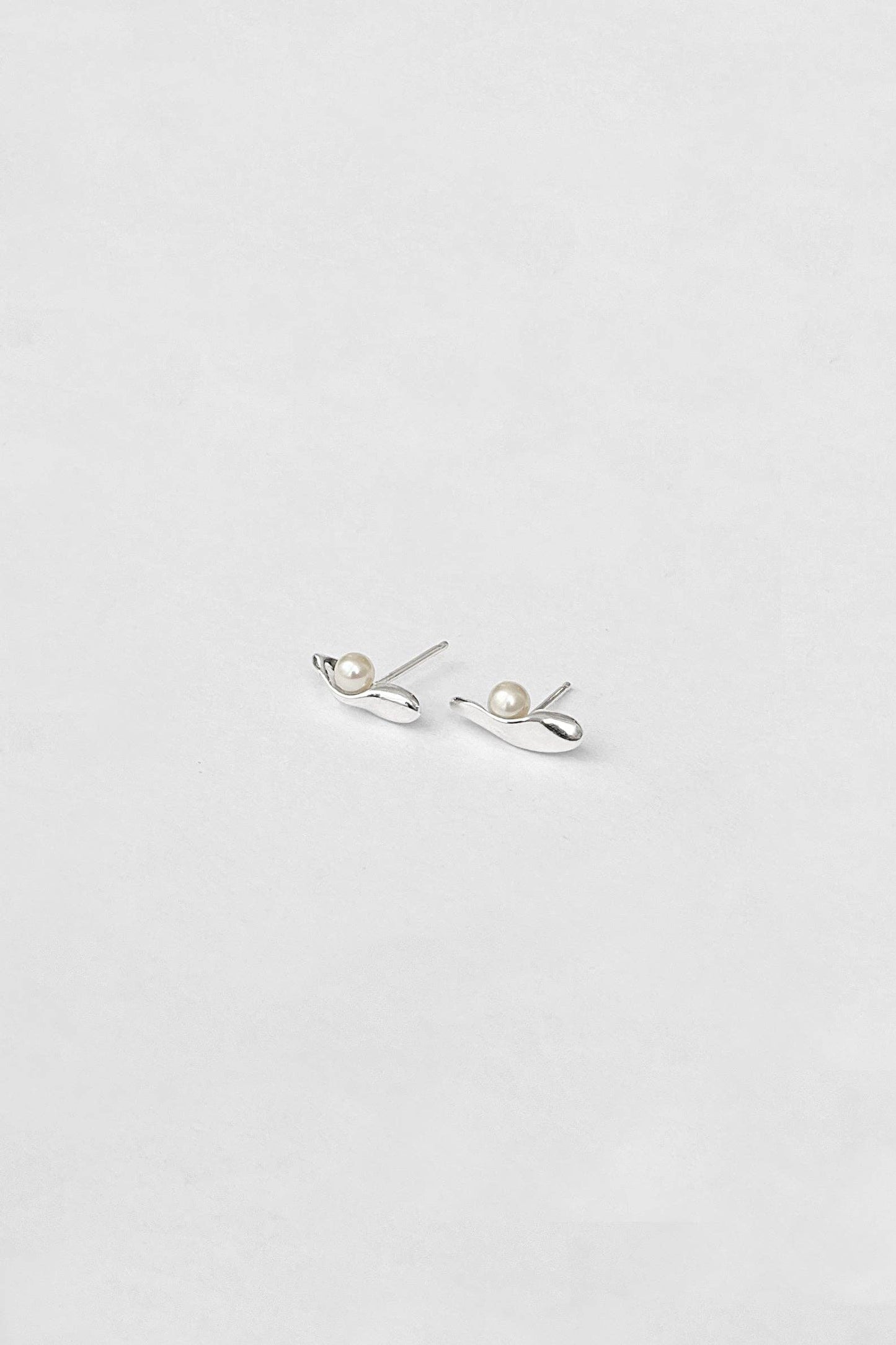 Hidden Pearl Stud Earrings