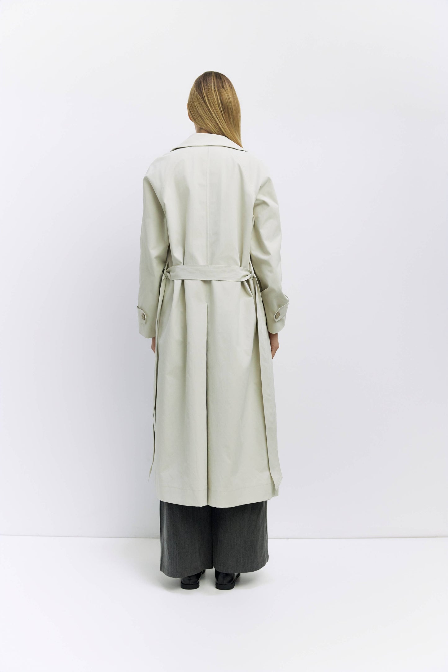 Brushed Twill Trench Coat