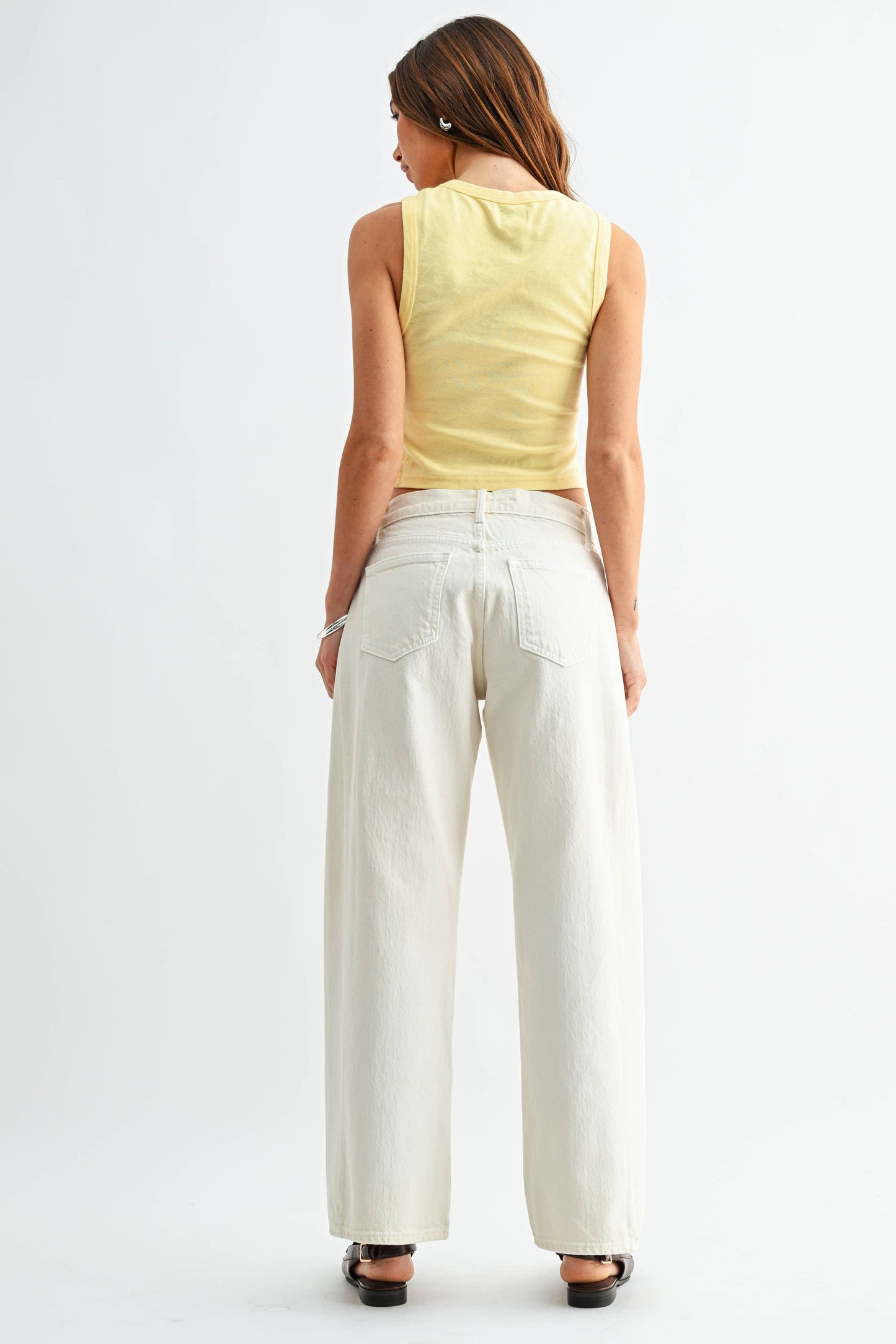 Ecru Stretch Twist Jean