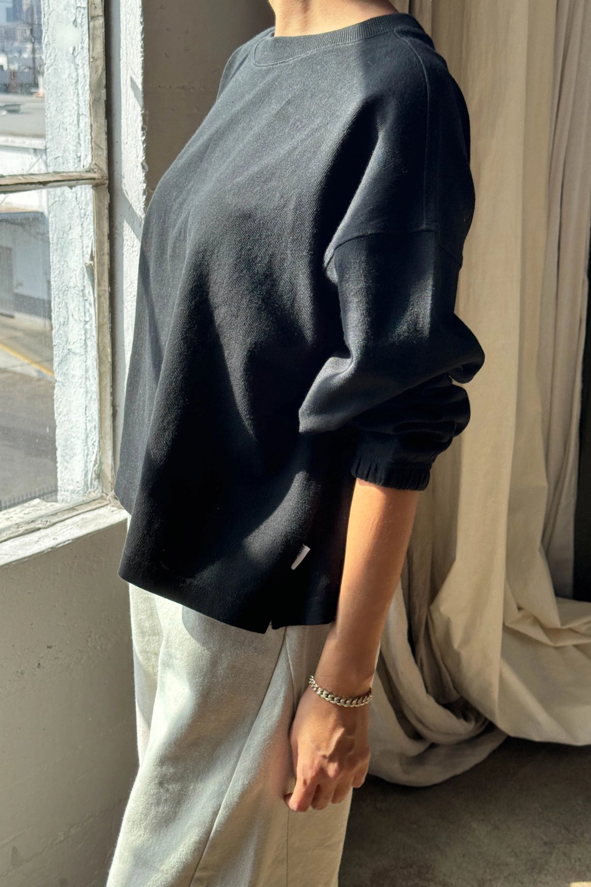 Naturelle Long Sleeve Heavyweight Cotton Tee