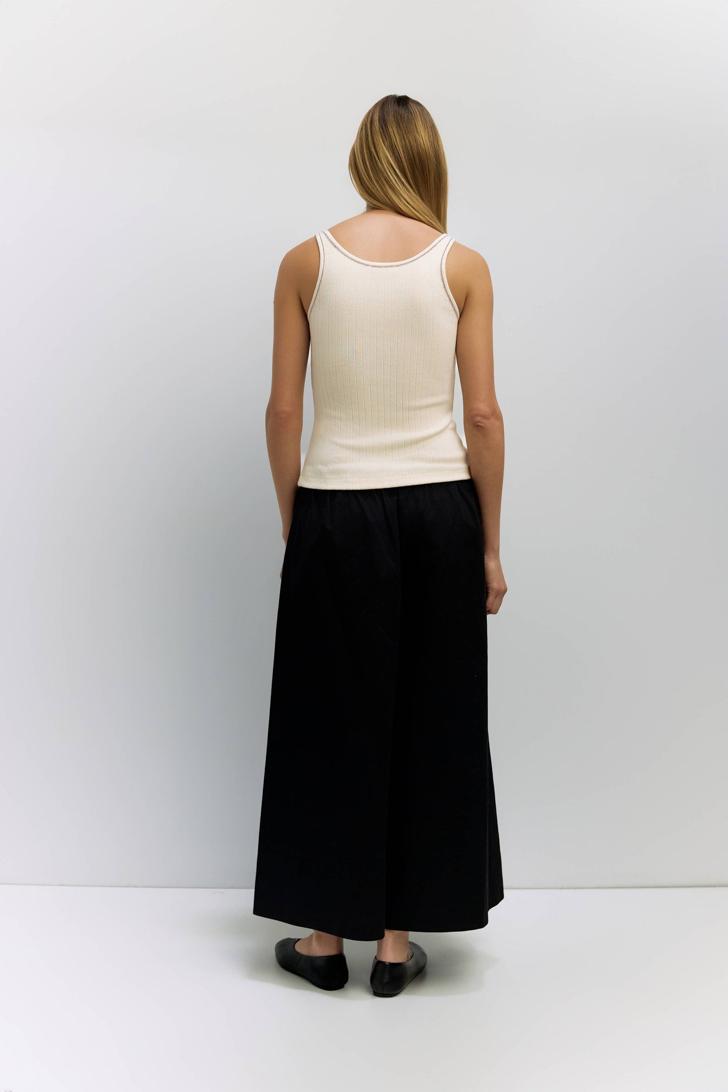Ribbed Scoop Knit Tank Top