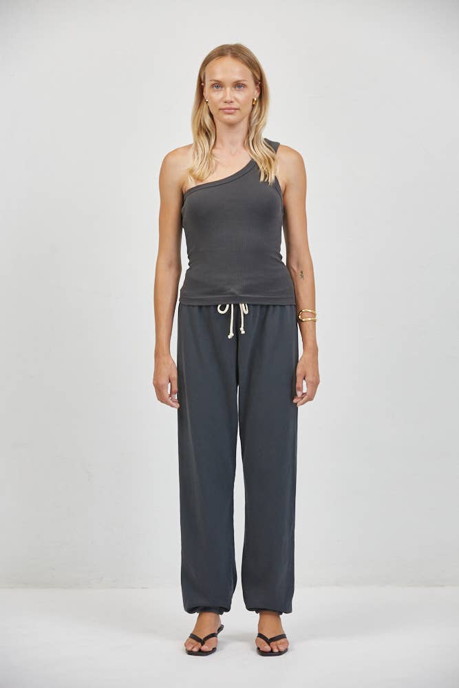 Washed Black Jogger Pants