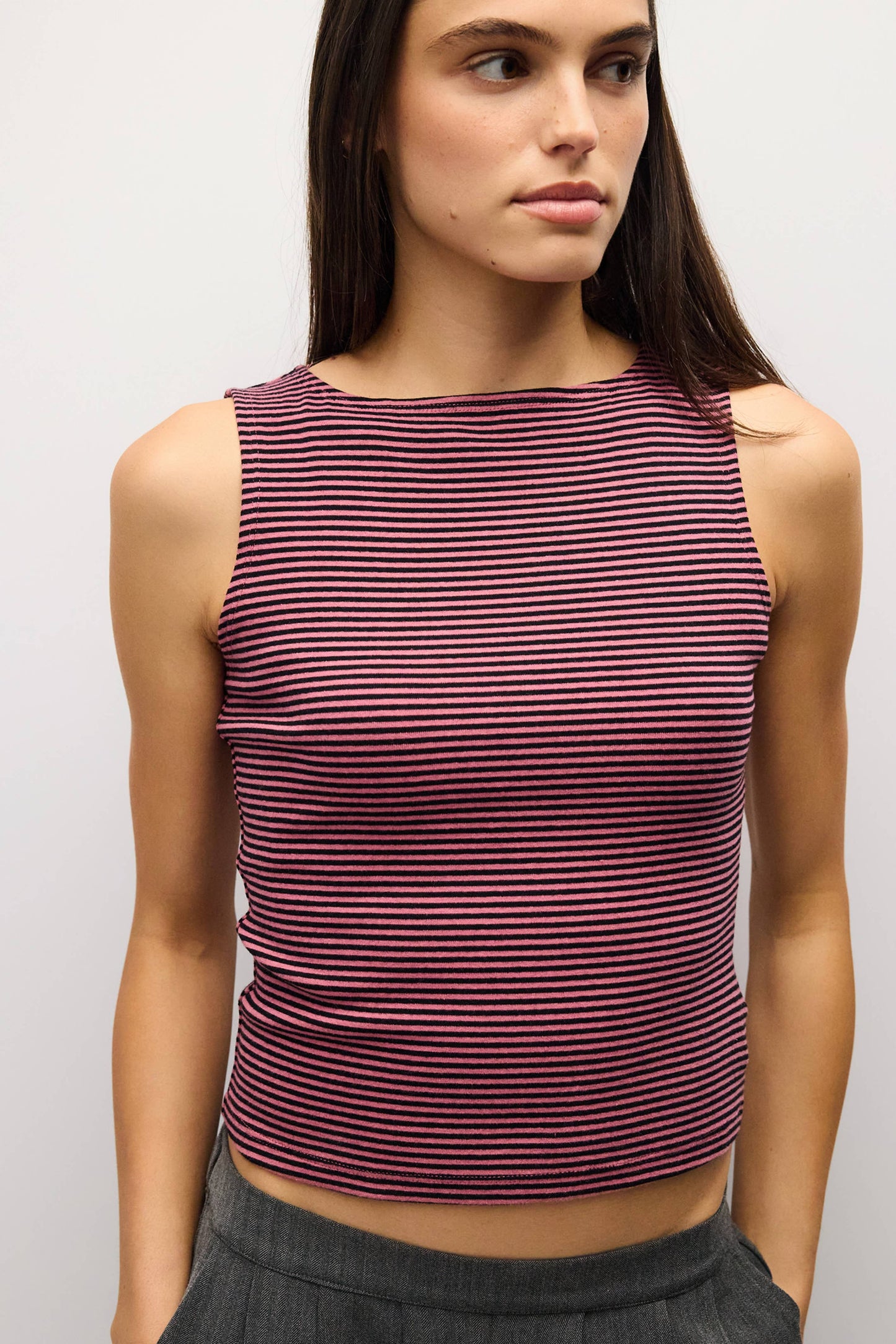 Soft Striped Bateau Tank