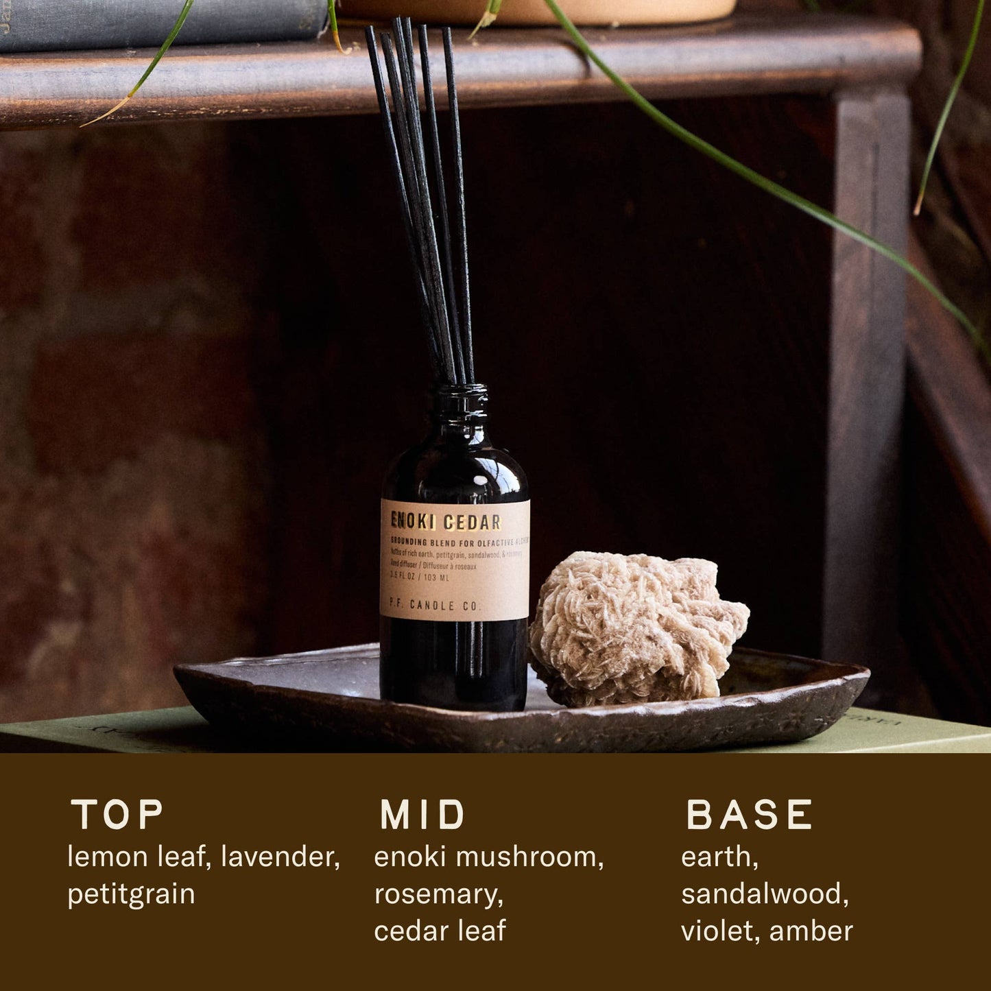 Enoki Cedar Alchemy Reed Diffuser