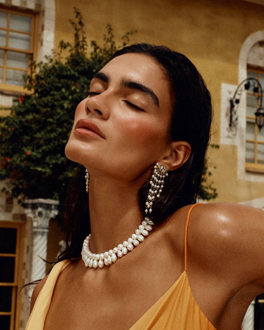 The Palma Pearl Studs - Silver