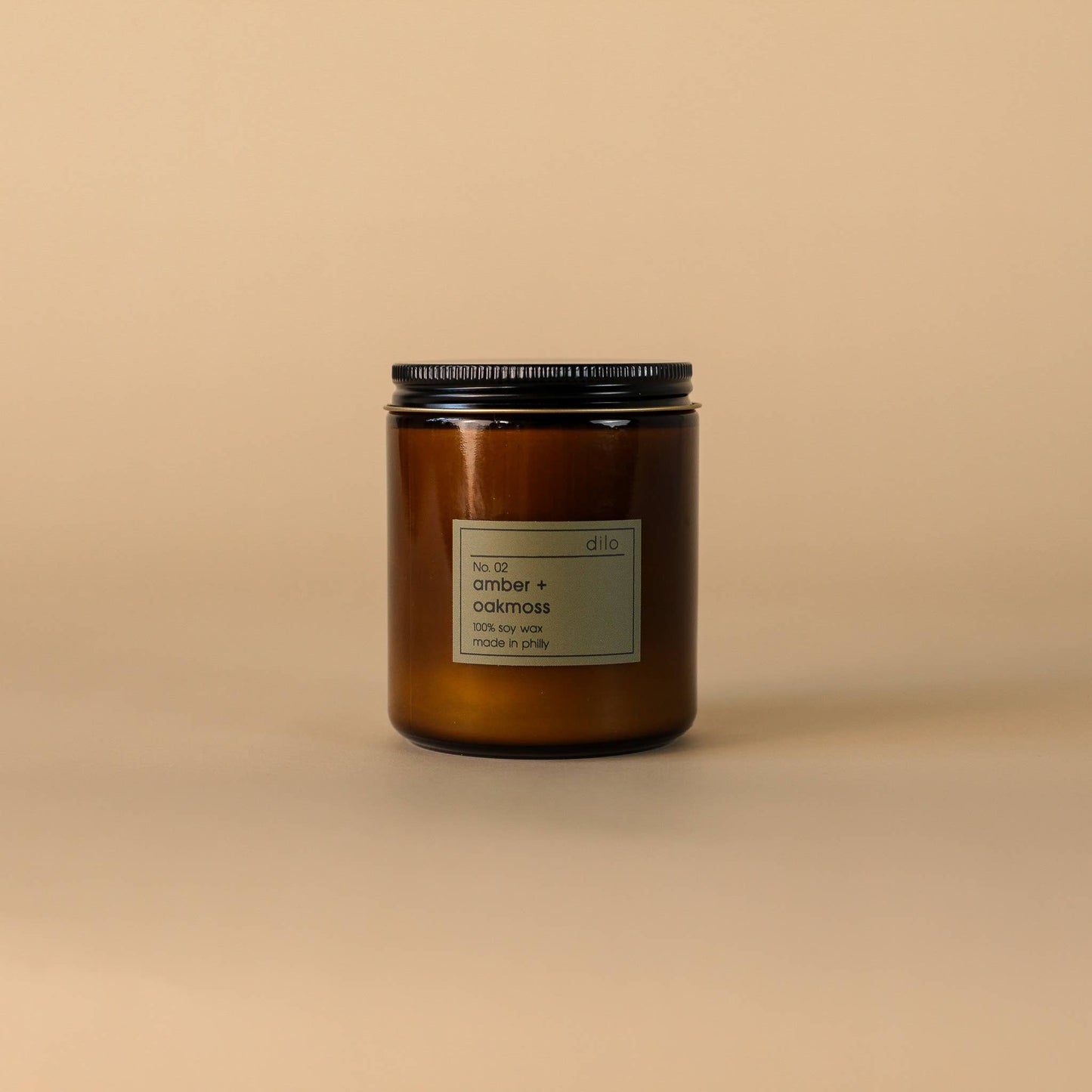 No. 02 Amber + Oakmoss Soy Candle