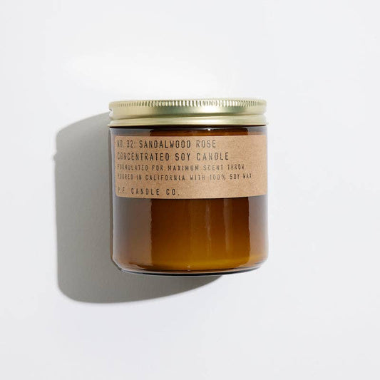 Sandalwood Rose Soy Candle - 12.5 oz  Large Concentrated
